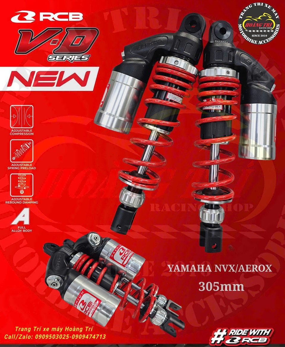 Phuộc bình dầu Racing Boy VD cho xe NVX