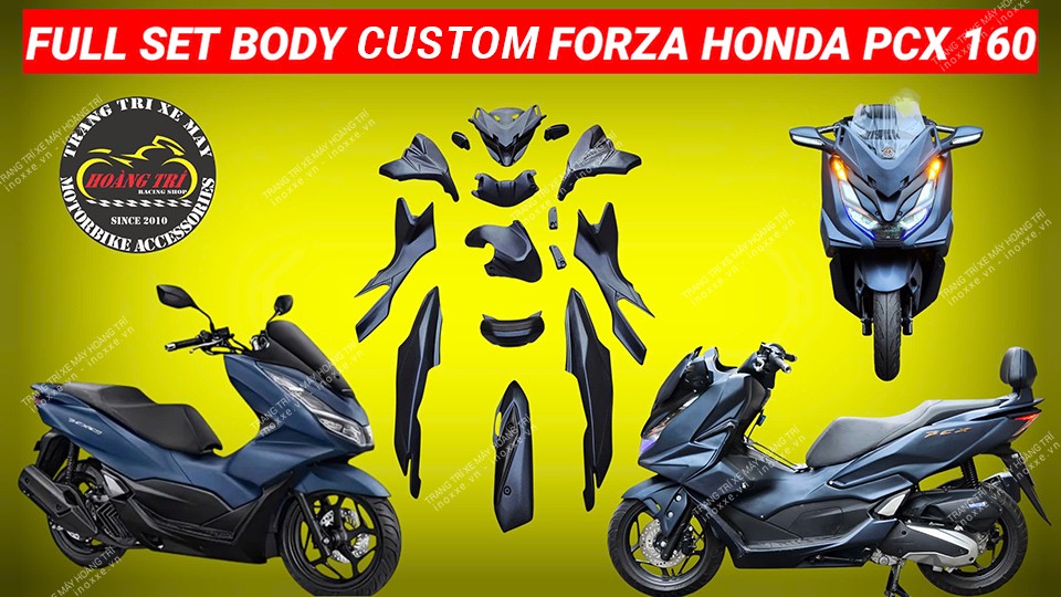 Full set body custom Forza 300 độ cho xe PCX 160