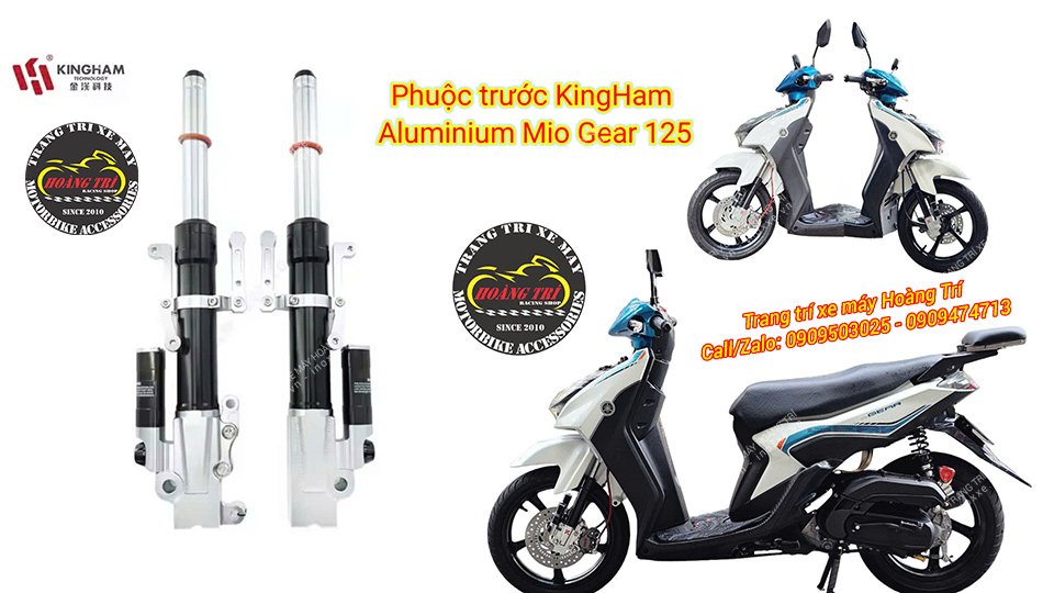 Phuộc KingHam nhôm CNC cho xe Yamaha Mio