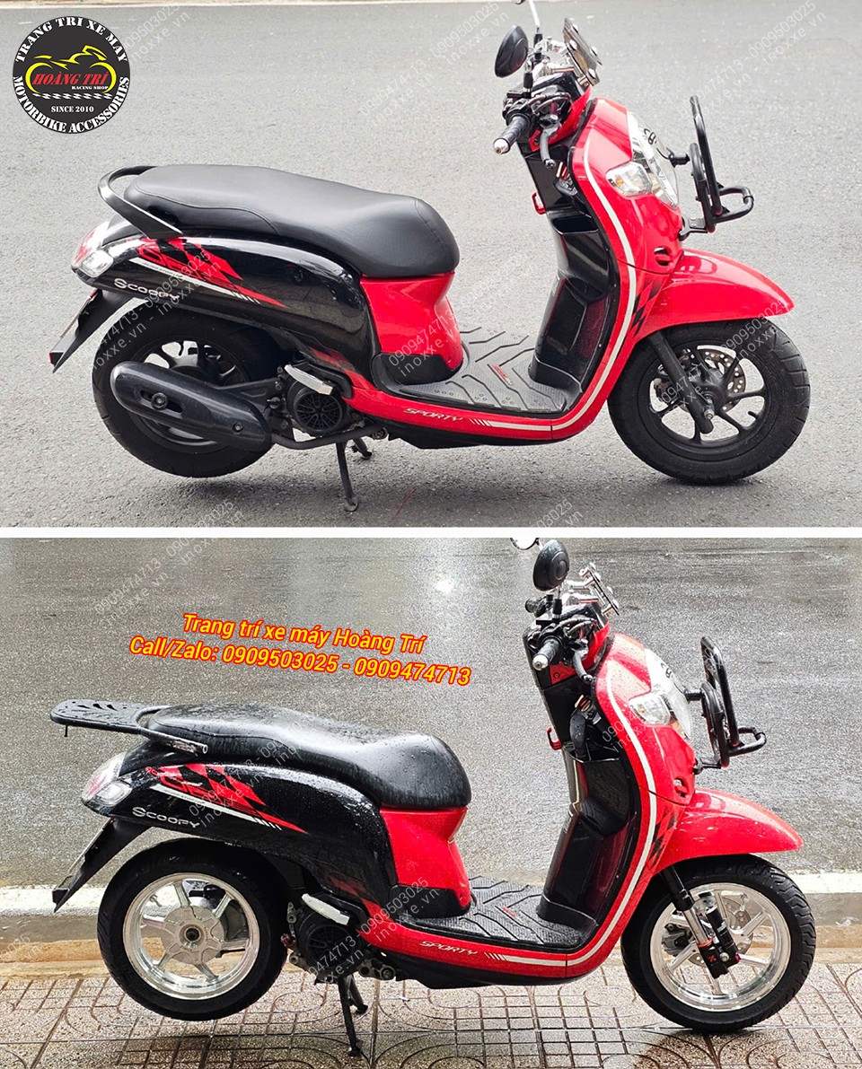 Mâm xe Scoopy - Mâm 6 cây BST nhôm đúc CNC