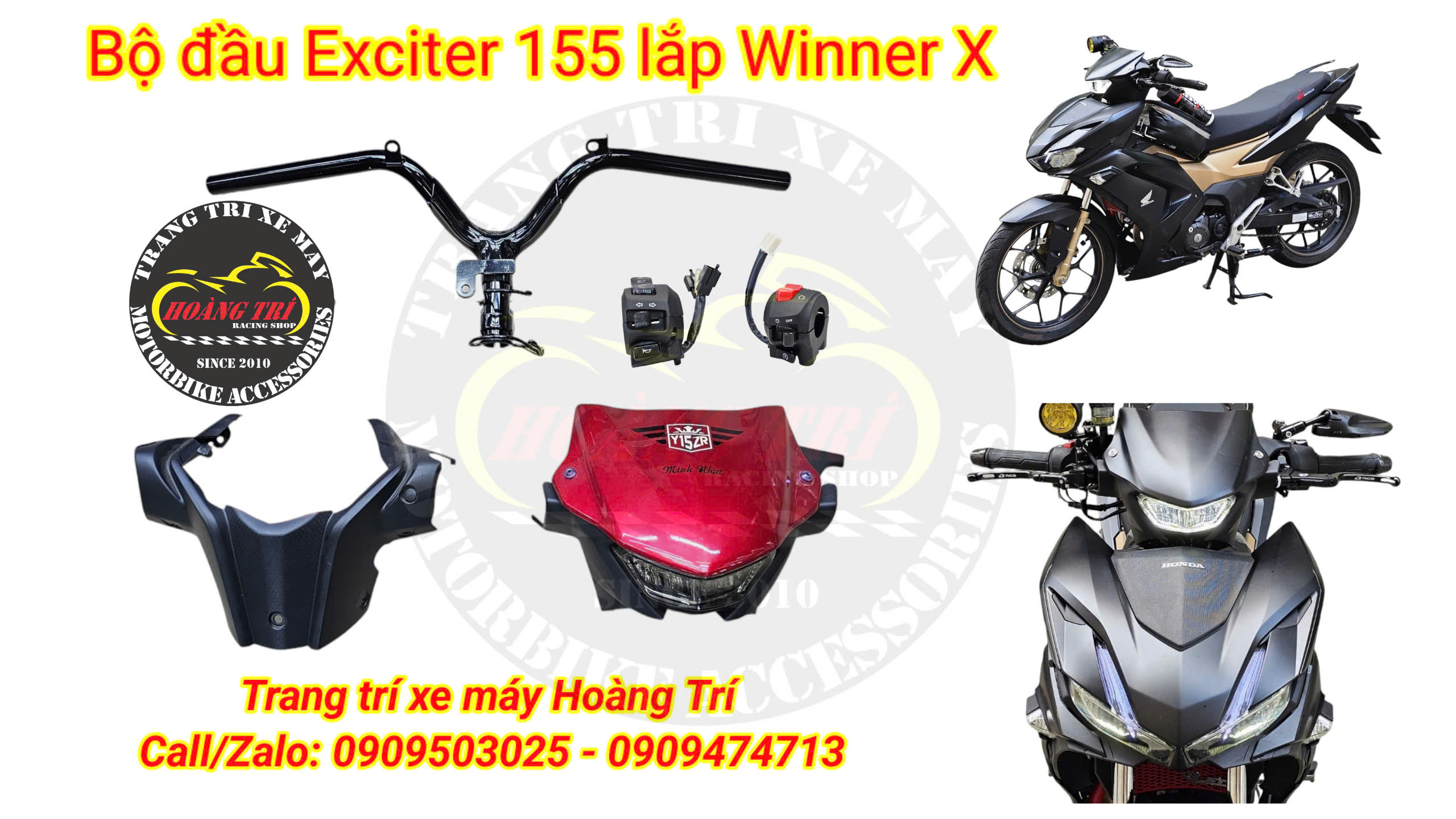 Winner X độ đầu đèn Exciter 155