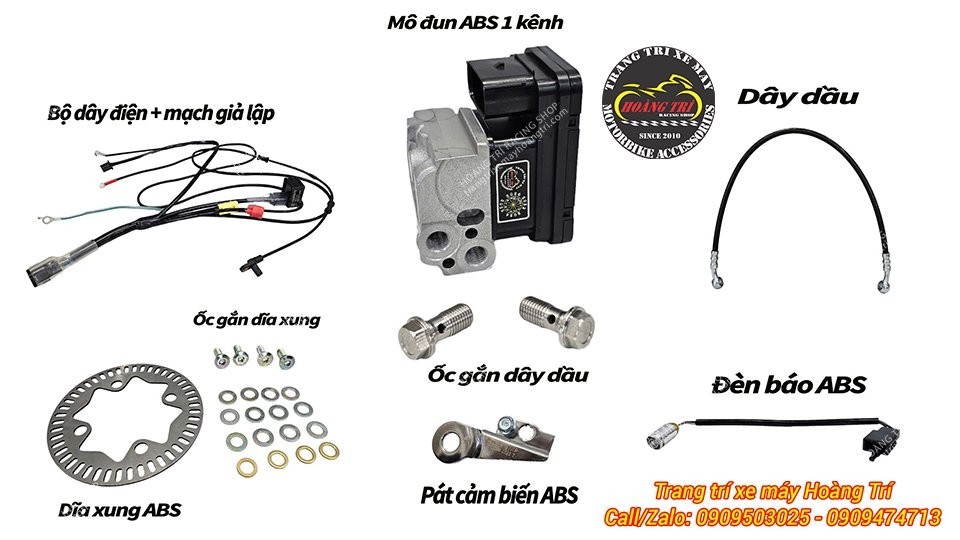 Độ phanh ABS cho xe Lead