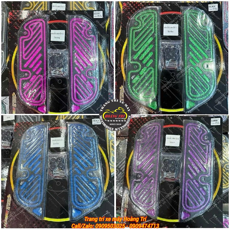 Thảm để chân Giorno 125  nhôm CNC Thái Lan