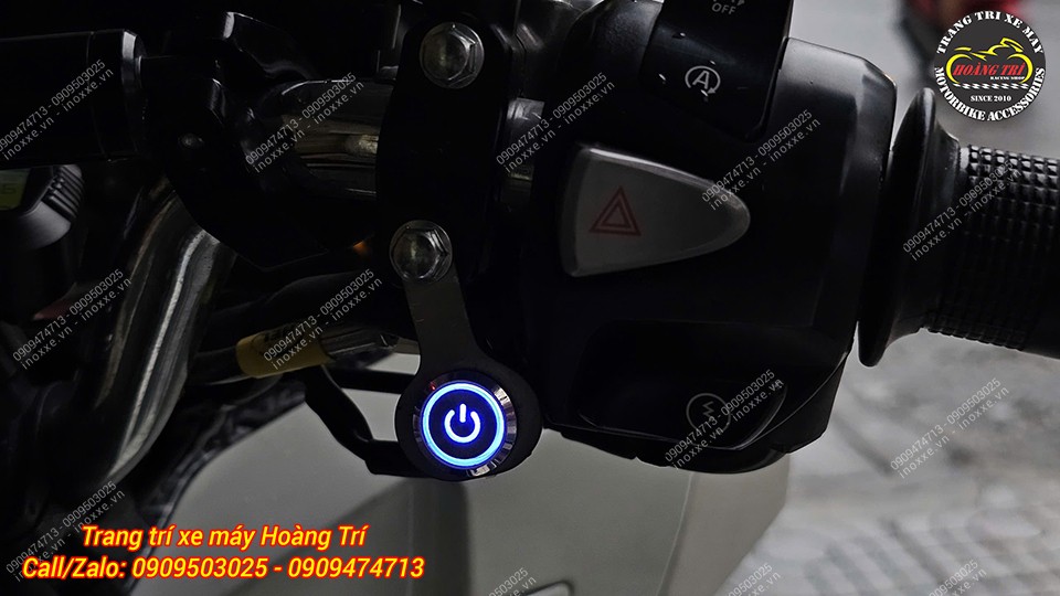 Công tắc Led gắn ghi đông tắt/mở đèn trợ sáng