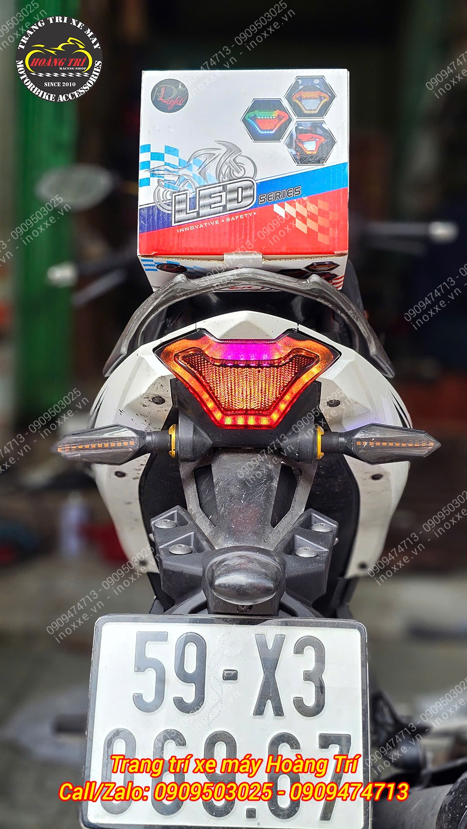 Cụm đèn hậu Led Audi cho xe Exciter 150/Yamaha R3