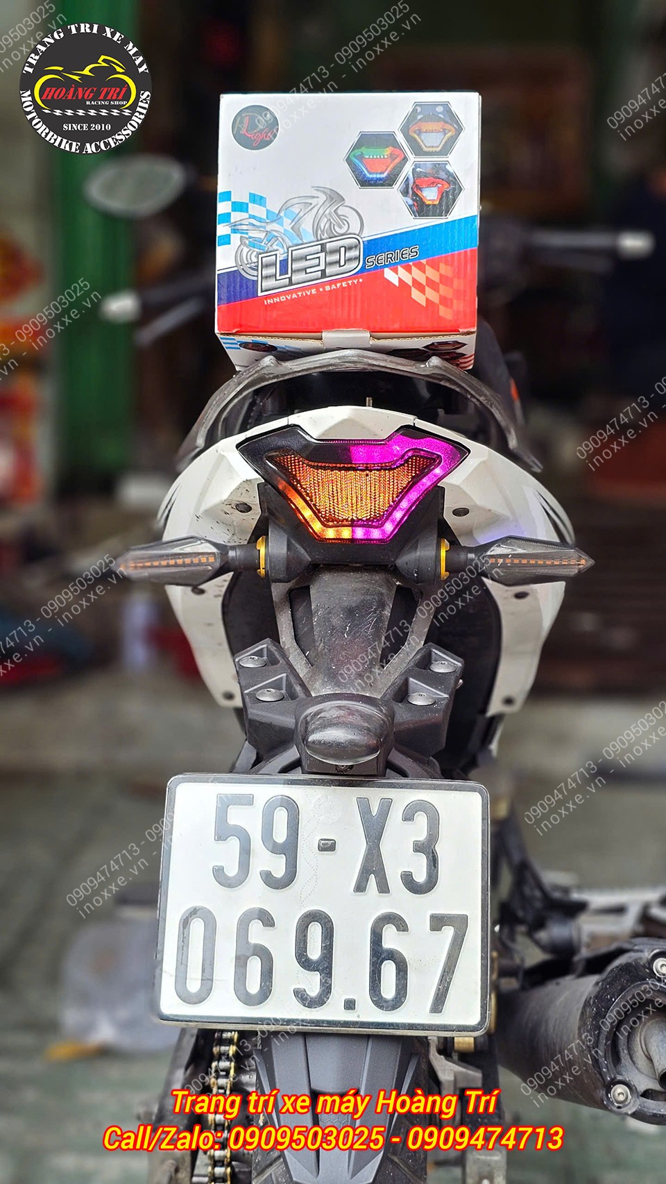 Cụm đèn hậu Led Audi cho xe Exciter 150/Yamaha R3