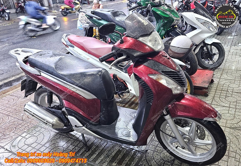 Sơn xe Sh - Sơn full dàn áo màu và áo nhám
