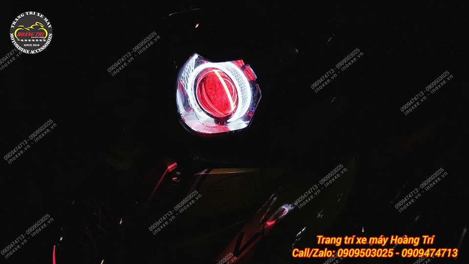 Độ đèn bi cầu Exciter 150
