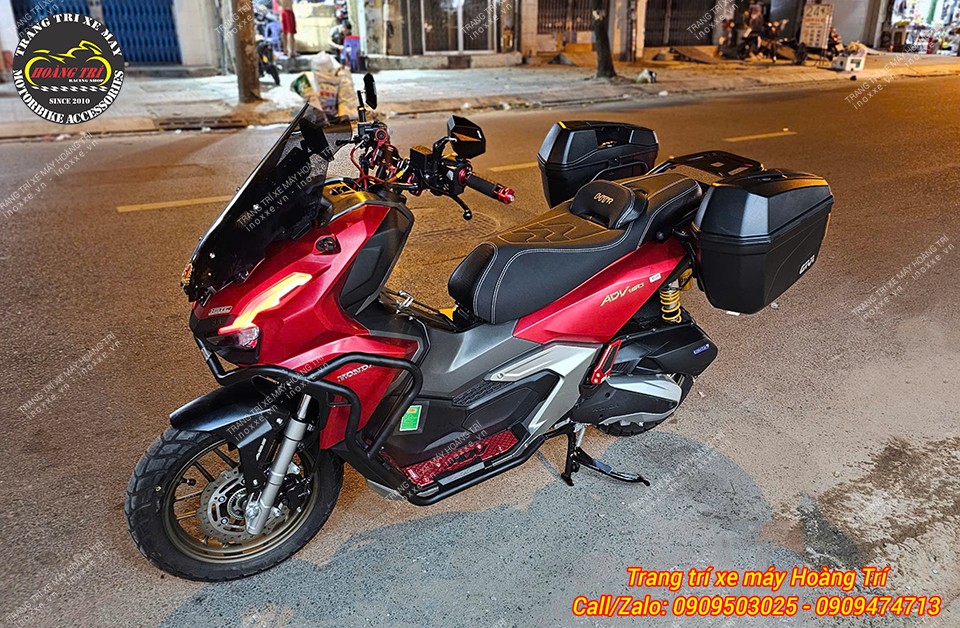 Trọn bộ Baga sau và thùng hông Givi E22N cho xe ADV 160