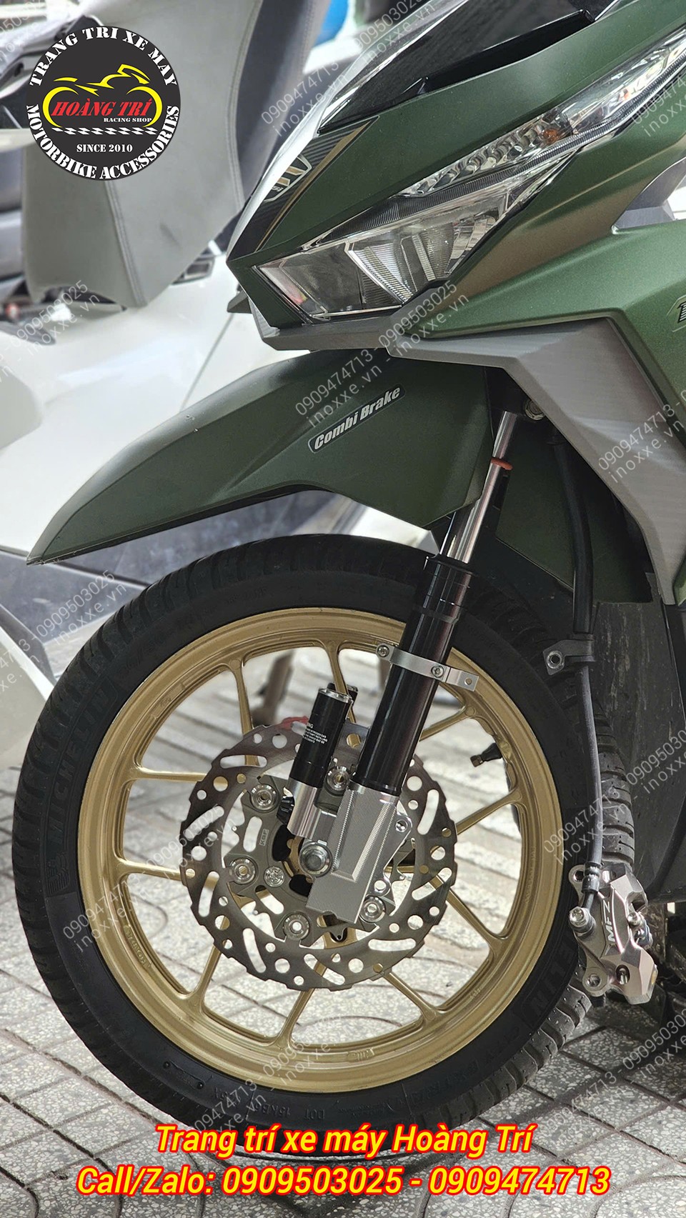 Phuộc trước King Ham Vario 125/150 nhôm CNC