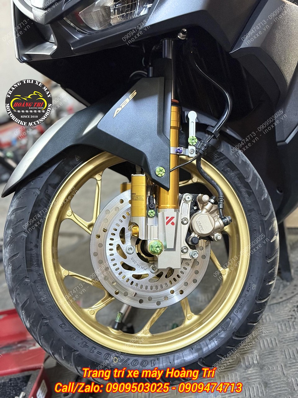 Phuộc trước KingHam Vario 160 nhôm CNC