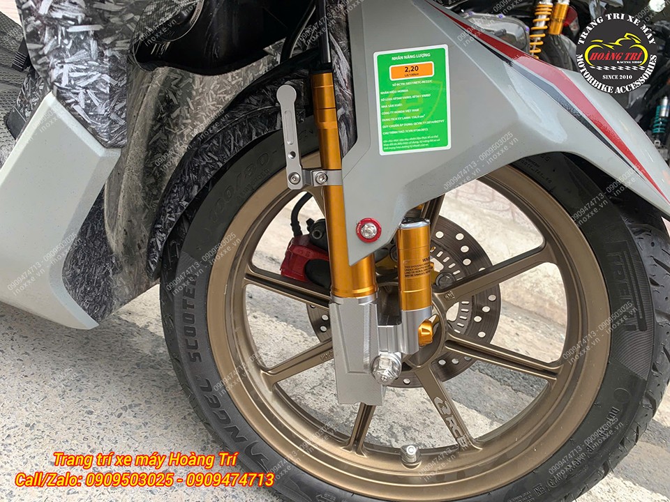 Phuộc trước KingHam Vario 160 nhôm CNC