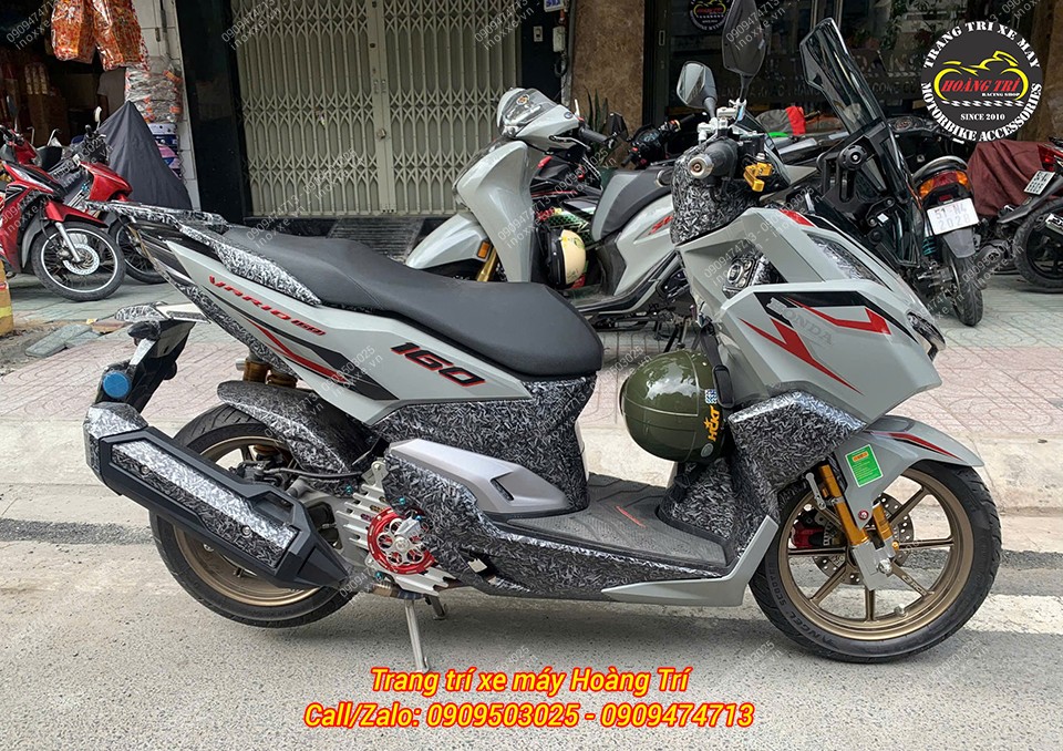 Phuộc trước KingHam Vario 160 nhôm CNC