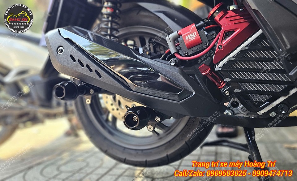 Chống đổ pô nhôm CNC Fux