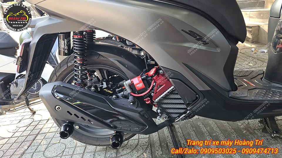 Chống đổ pô nhôm CNC Fux