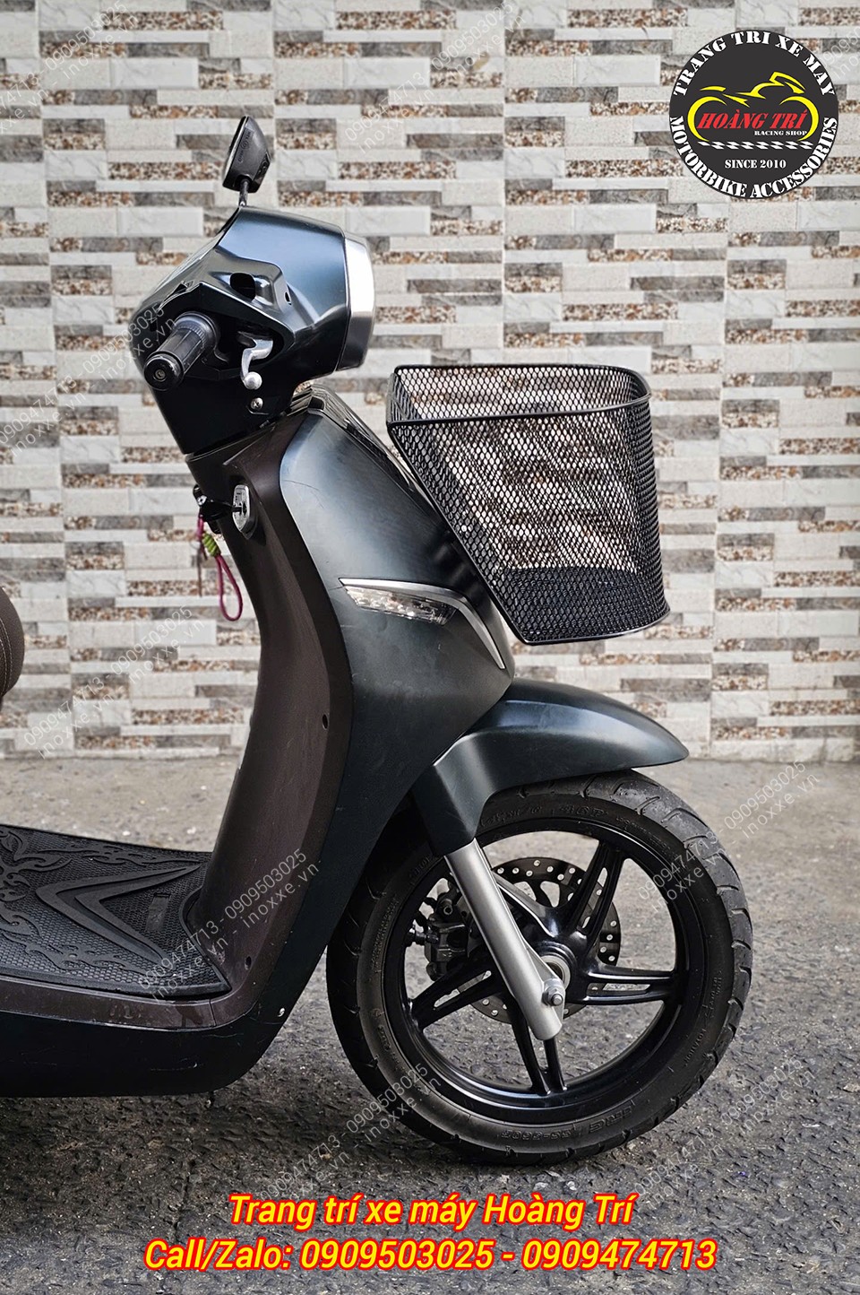 Rổ trước mặt nạ xe máy điện Vinfast Klara, Feliz