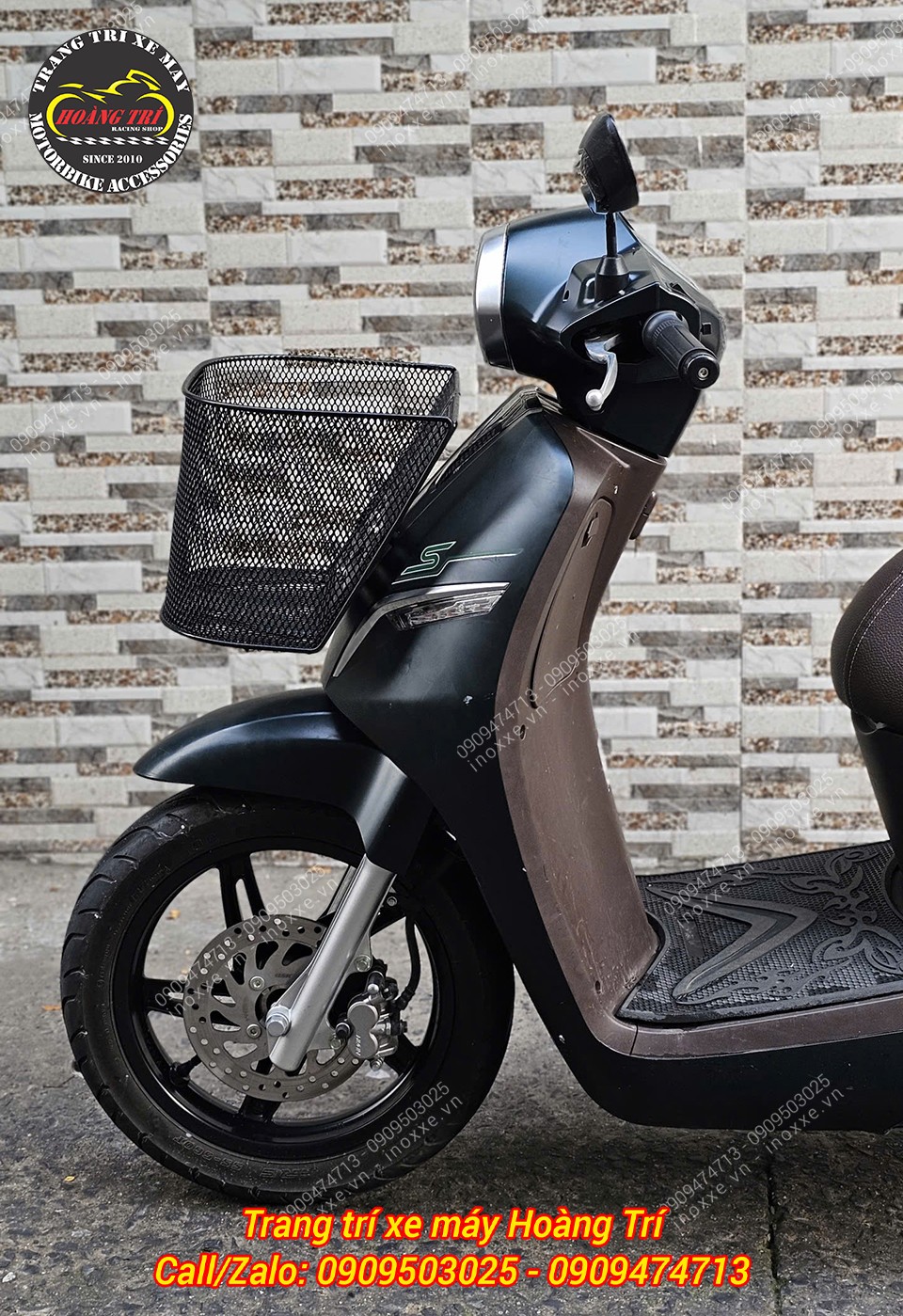 Rổ trước mặt nạ xe máy điện Vinfast Klara, Feliz