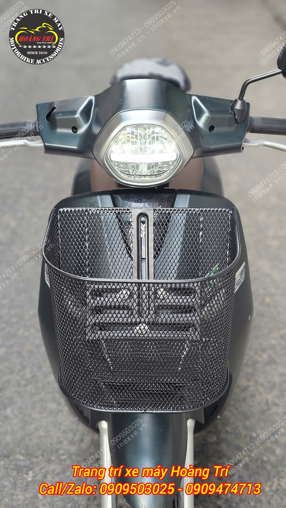 Rổ trước mặt nạ xe máy điện Vinfast Klara, Feliz