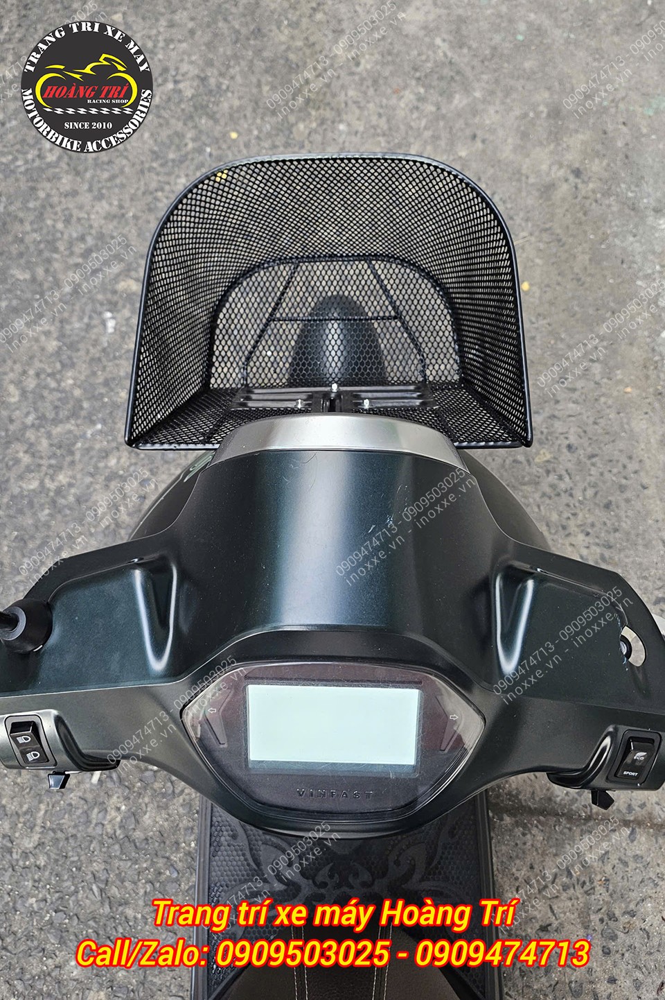 Rổ trước mặt nạ xe máy điện Vinfast Klara, Feliz