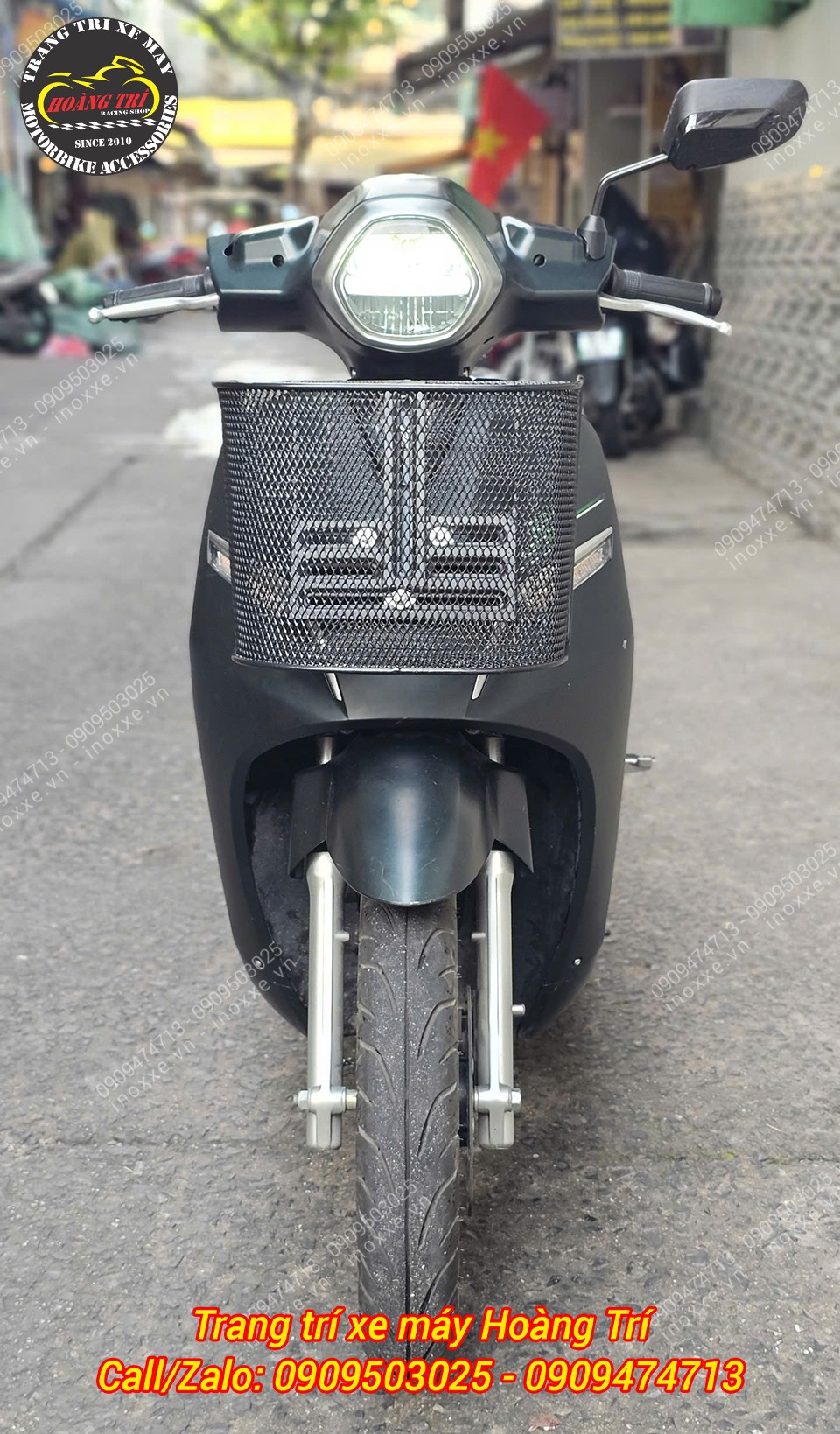 Rổ trước mặt nạ xe máy điện Vinfast Klara, Feliz