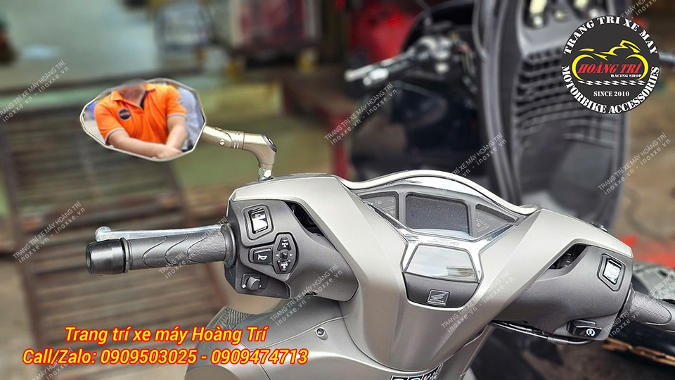 Kính hậu H2C / Motogadget MT V2 nhôm CNC