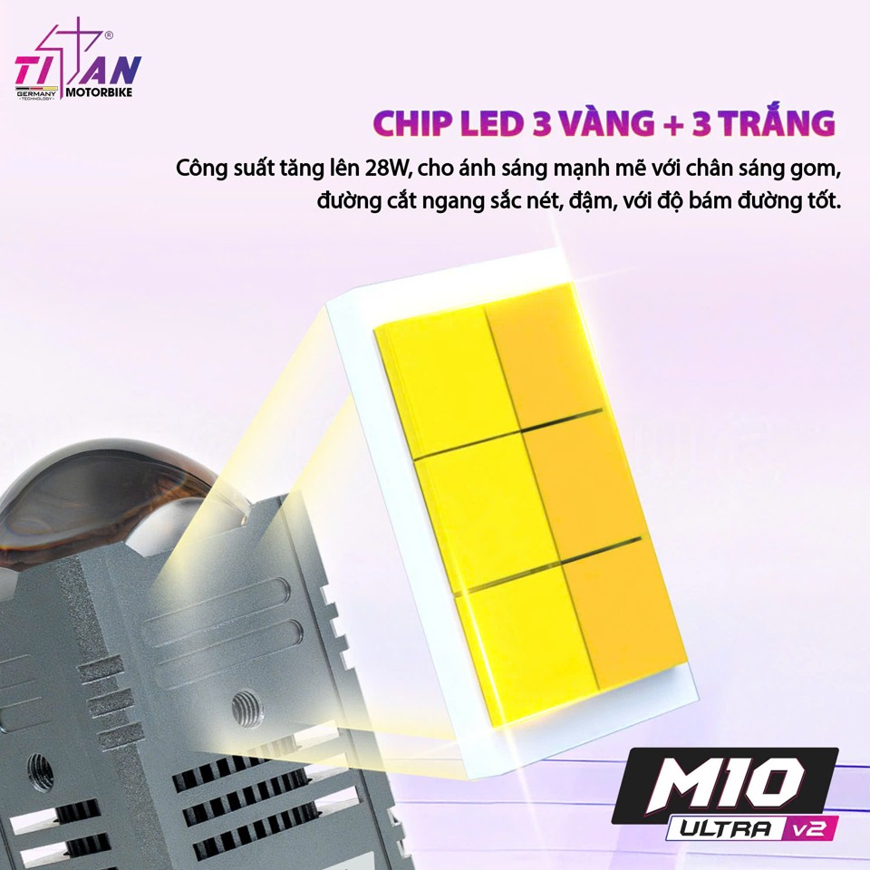 Đèn trợ sáng mini M10 Ultra V2