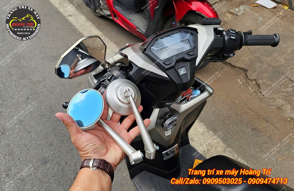 Kính hậu H2C / Motogadget MT V2 nhôm CNC