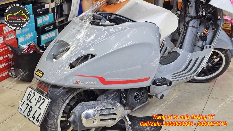 Dán keo PPF Orafol cho xe Vespa Sprint/Vespa Primavera