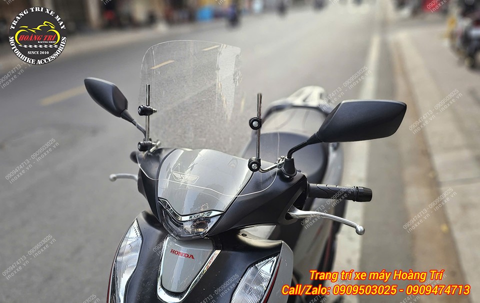 Kính chắn gió cao cho xe SH