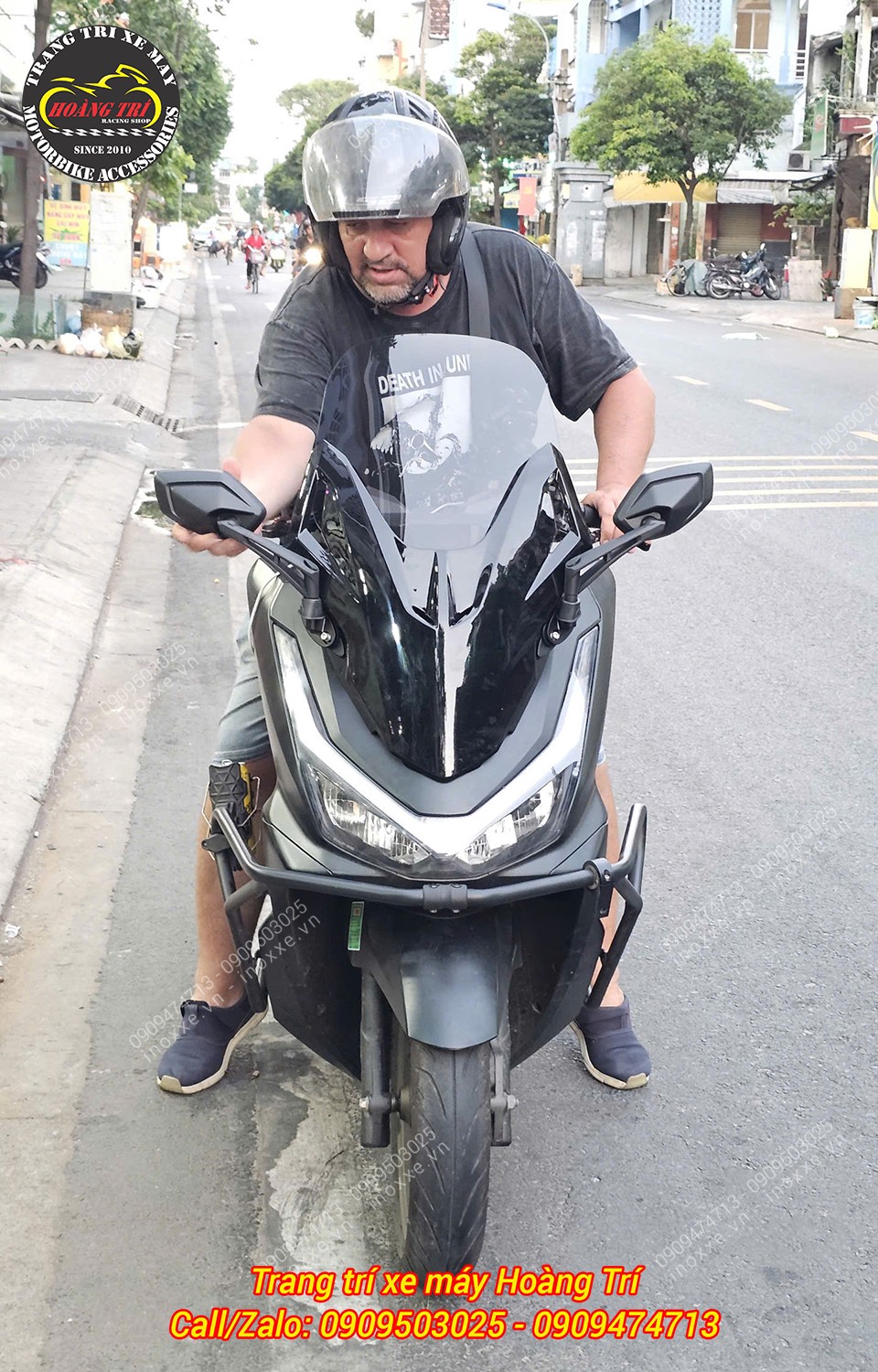 Kính chắn gió PCX 160 2021-2024 kiểu Forza 300 - NCL