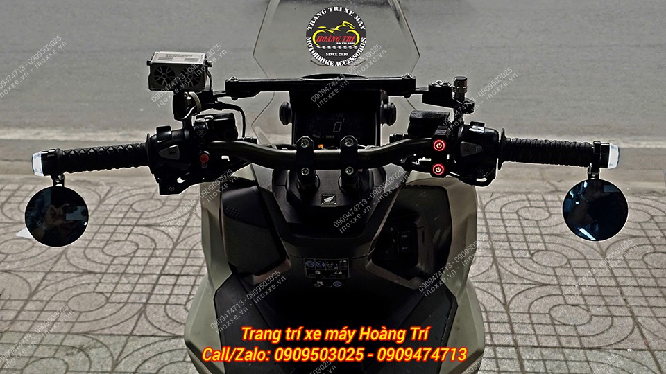 Gù tay lái có đèn lắp cho xe ADV 150/ADV 160