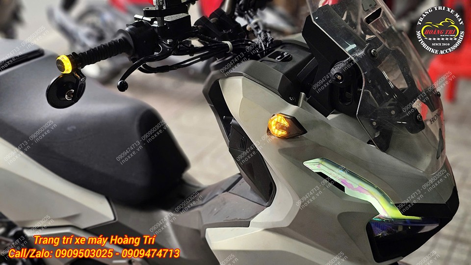 Gù tay lái có đèn lắp cho xe ADV 150/ADV 160
