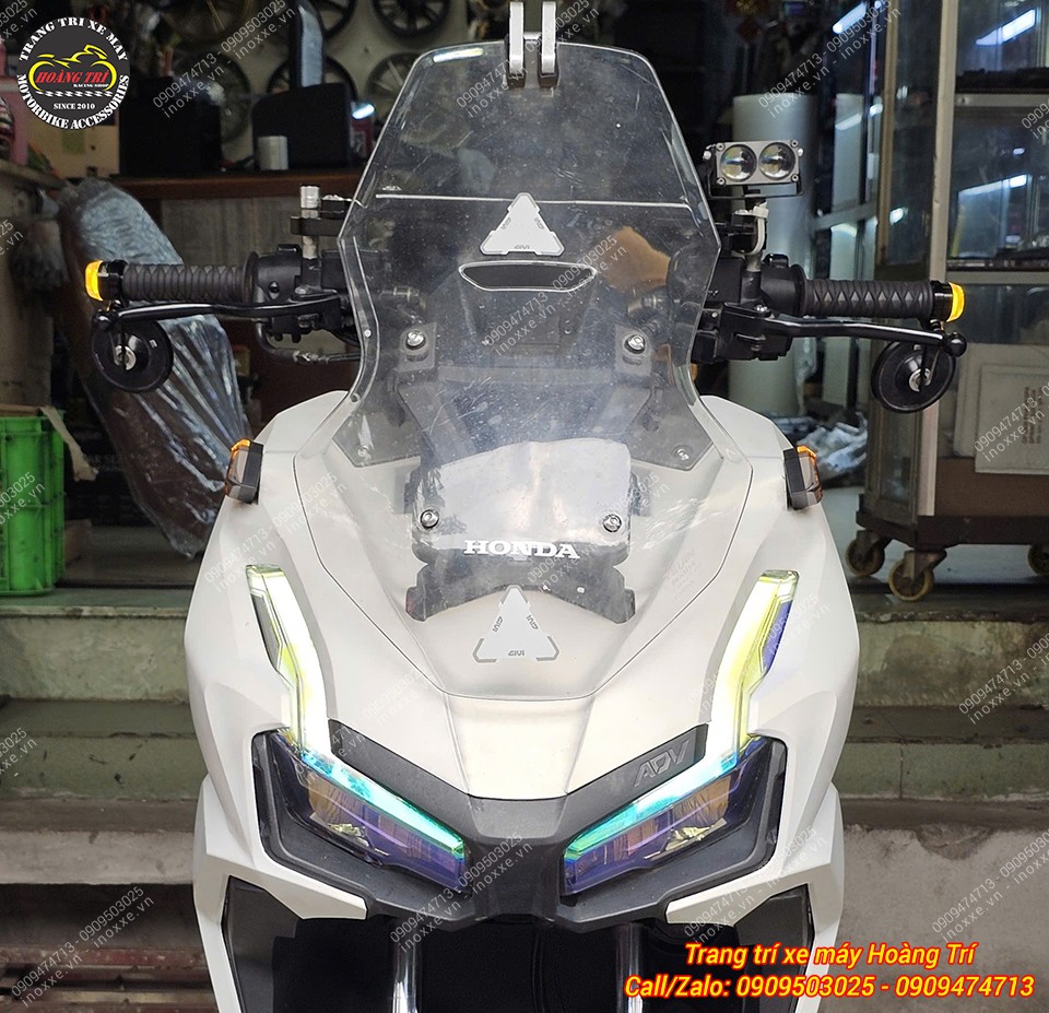 Gù tay lái có đèn lắp cho xe ADV 150/ADV 160