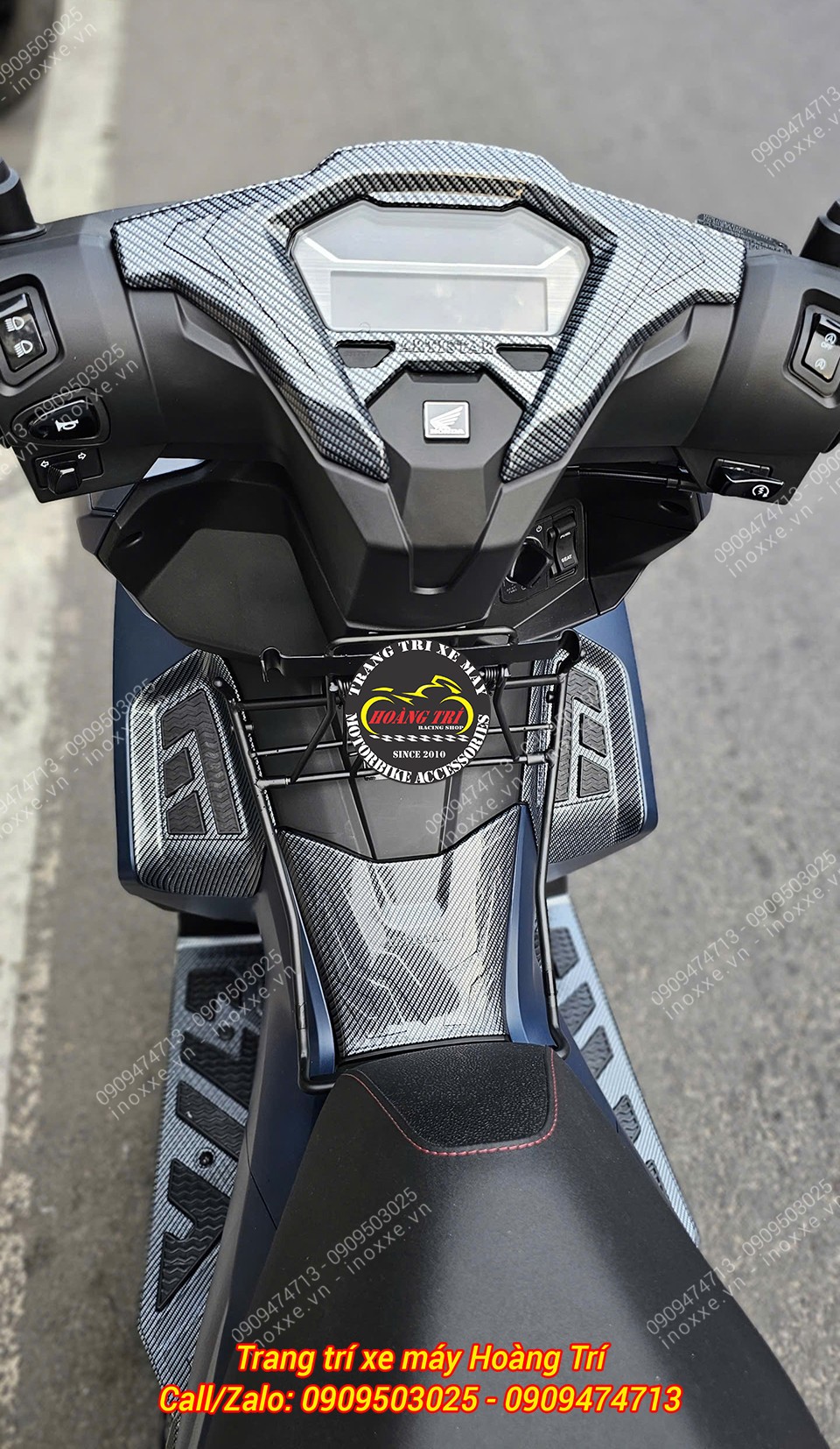 Bộ ốp trang trí carbon cho xe Airblade 2026