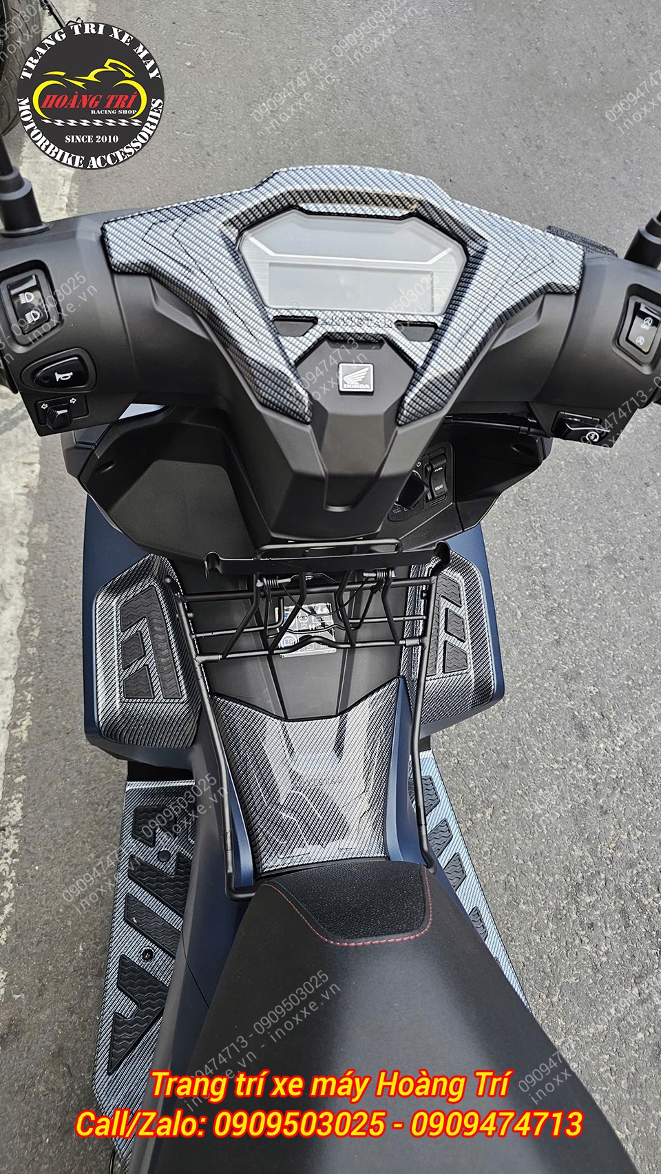 Bộ ốp trang trí carbon cho xe Airblade 2026