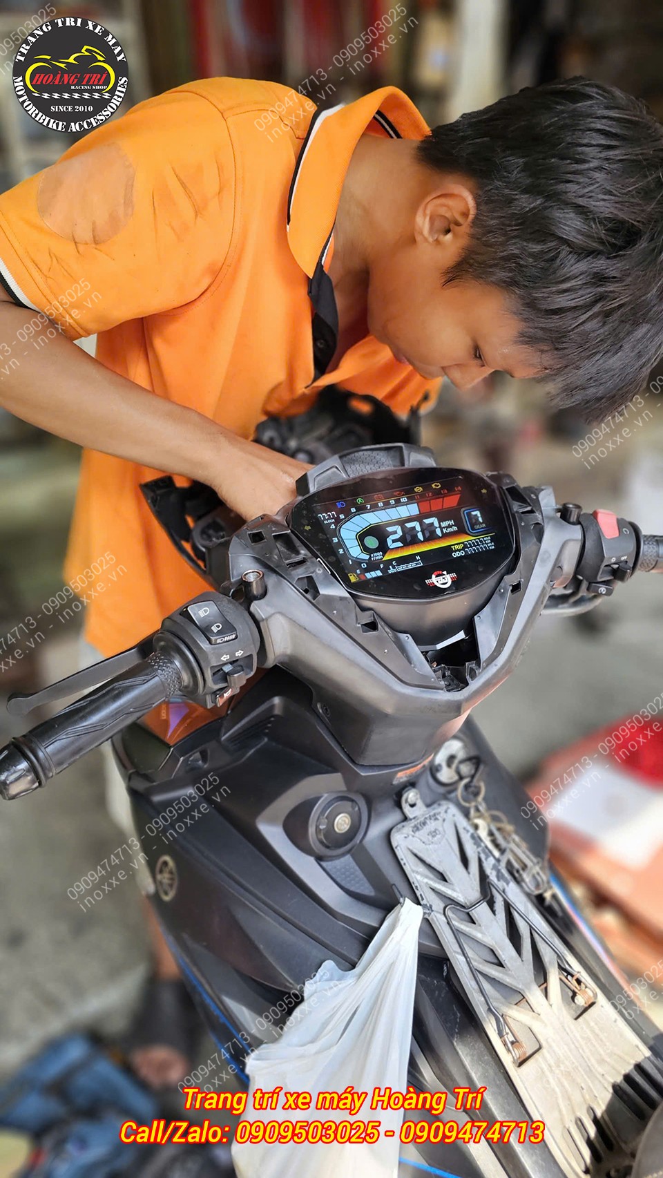 Cụm đồng hồ LCD V2 lắp cho xe Exciter 2019