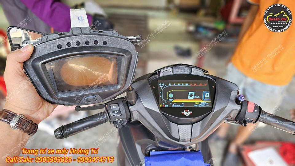 Cụm đồng hồ LCD V2 lắp cho xe Exciter 2019