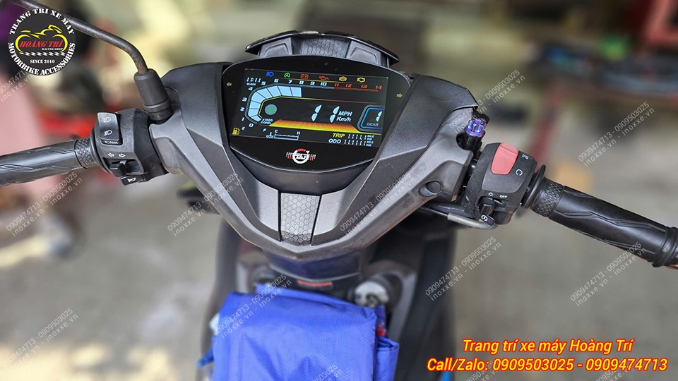 Cụm đồng hồ LCD V2 lắp cho xe Exciter 2019
