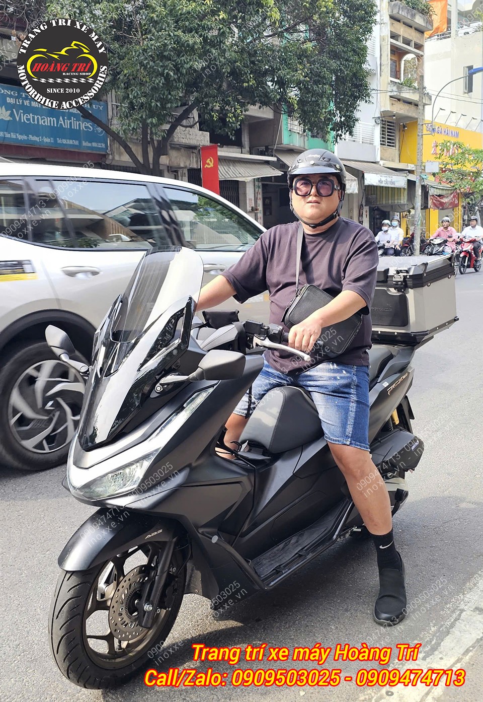 Kính chắn gió PCX 160 2025 kiểu Forza 300 - NCL