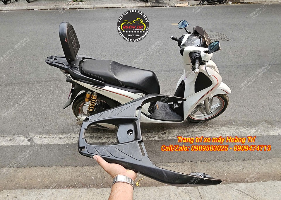 Đế tựa lưng bật/gấp mẫu V2 lắp cho xe SH