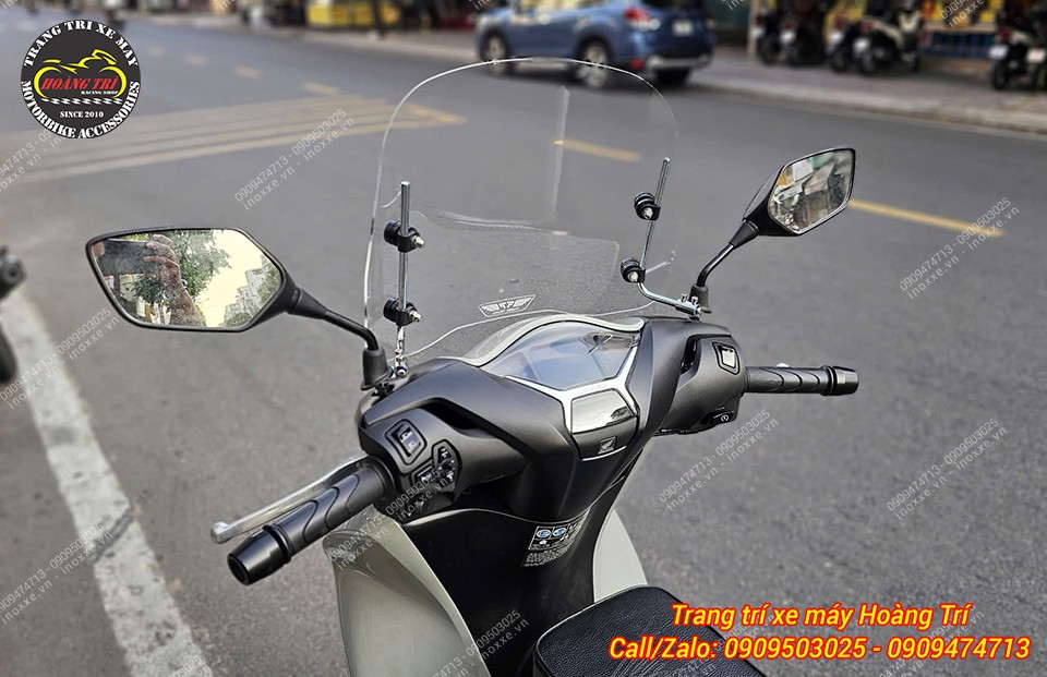 Kính chắn gió cao cho xe SH