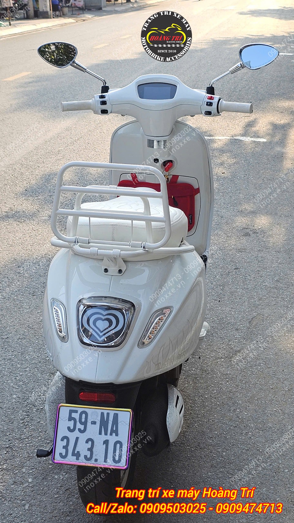 Baga sau Vespa Sprint Justin Bieber