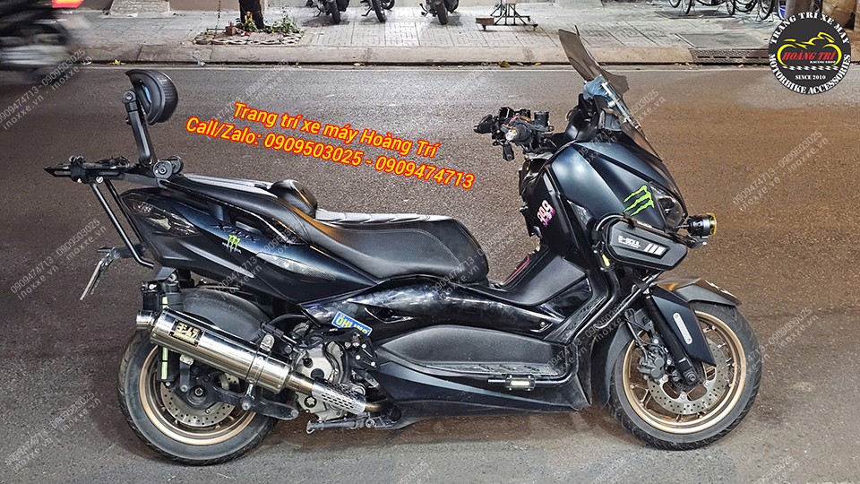 Gác chân phụ HTR độ cho xe XMax 300