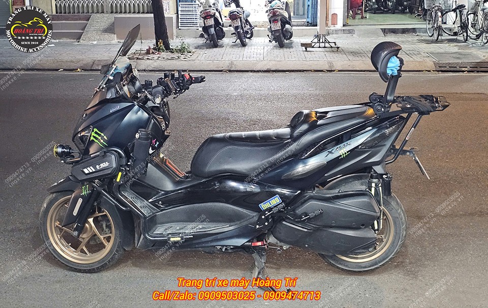 Gác chân phụ HTR độ cho xe XMax 300