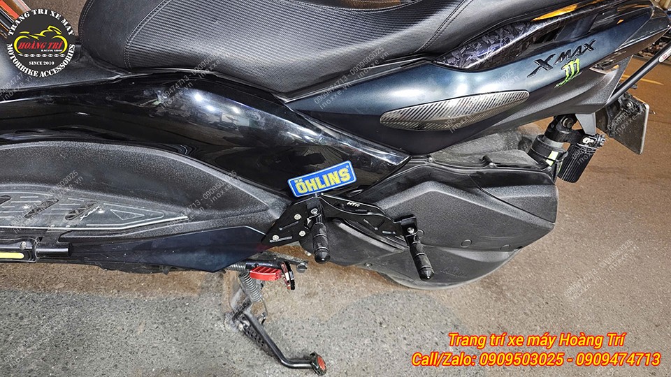 Gác chân phụ HTR độ cho xe XMax 300