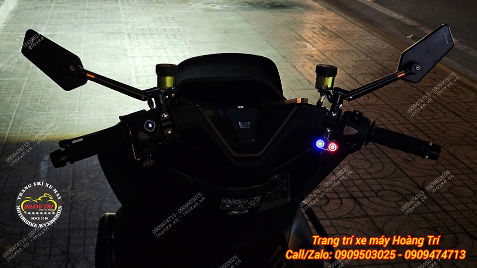 Độ đèn Bi cầu cho xe PCX 160