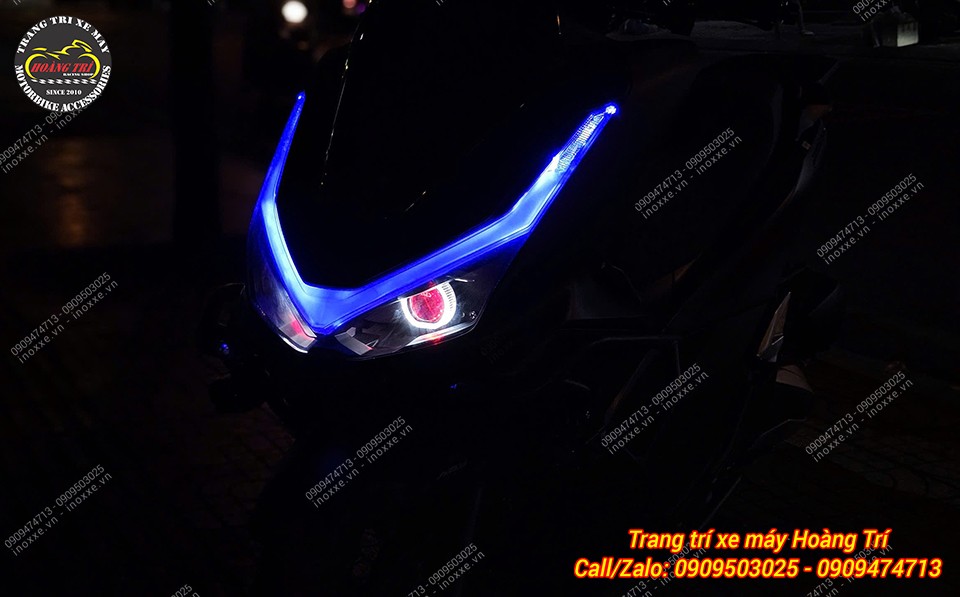 Độ đèn Bi cầu cho xe PCX 160