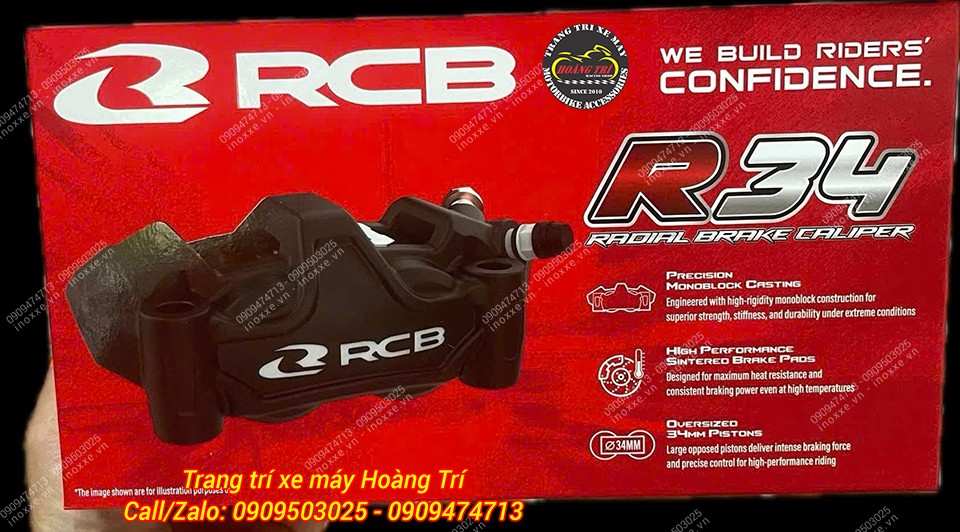 Heo dầu RCB R34 4 pis 100mm trái/phải