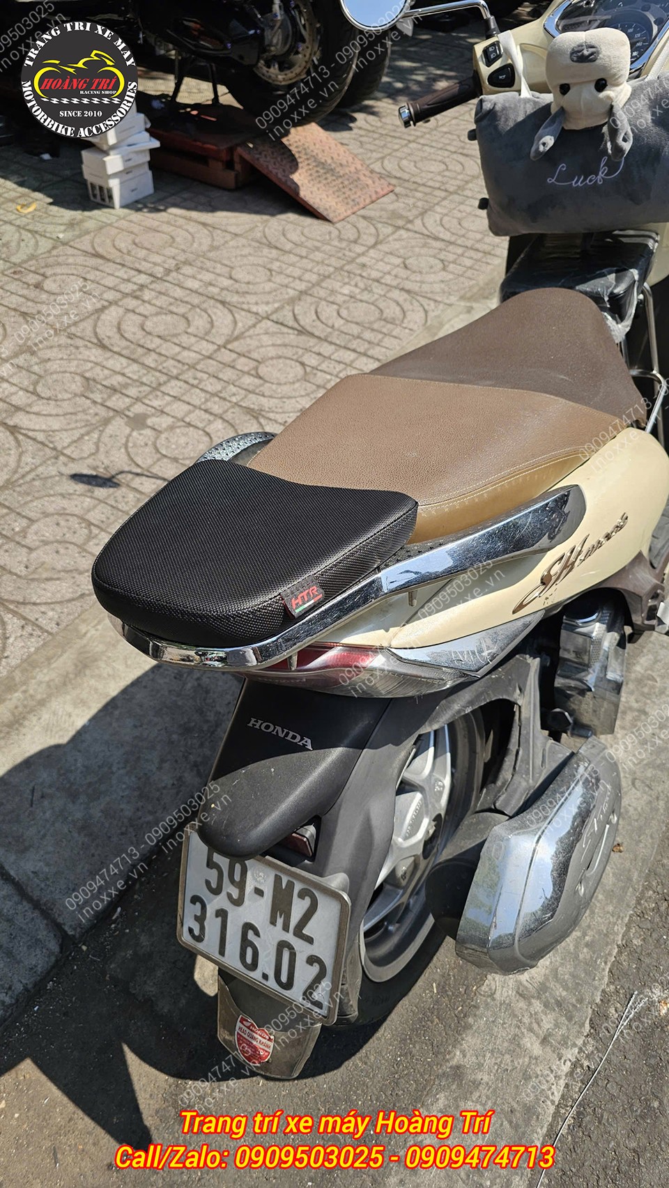 Nệm yên HTR nối dài cho xe SH Mode