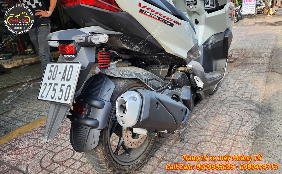 Chắn bùn HTR cho xe Vario 160 pát nhôm CNC